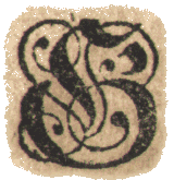 a decorative old German letter G